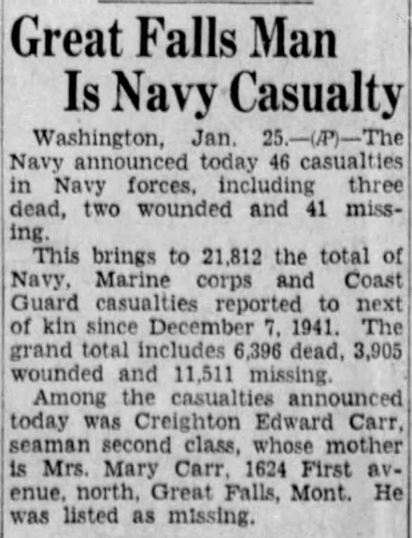 Clipping from The Missoulian